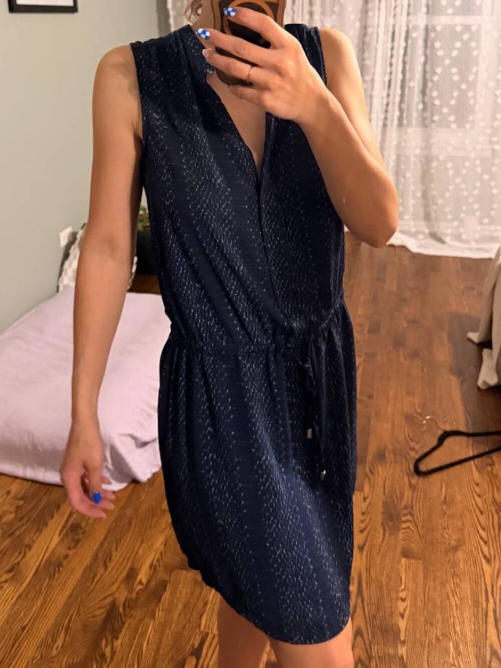 Fleur Bleue Snake Print Mini Dress